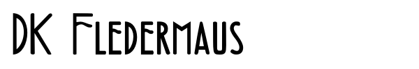 DK Fledermaus font preview